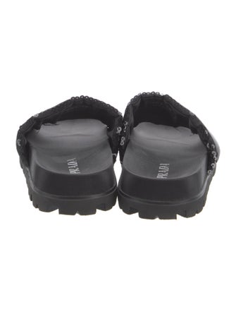 Prada Sequins Graphic Print Slides