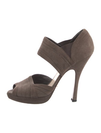 Prada Suede D'Orsay Pumps