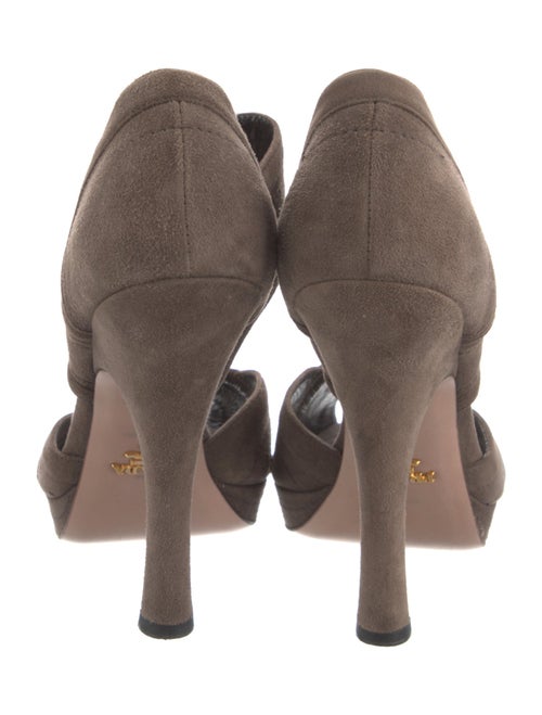 Prada Suede D'Orsay Pumps