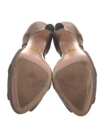 Prada Suede D'Orsay Pumps