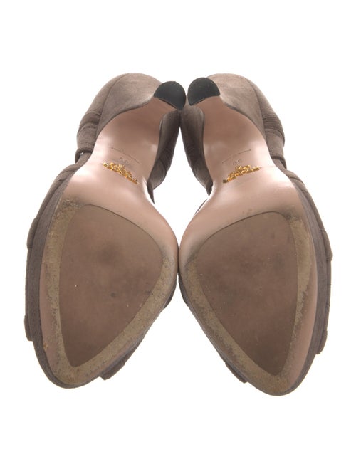 Prada Suede D'Orsay Pumps