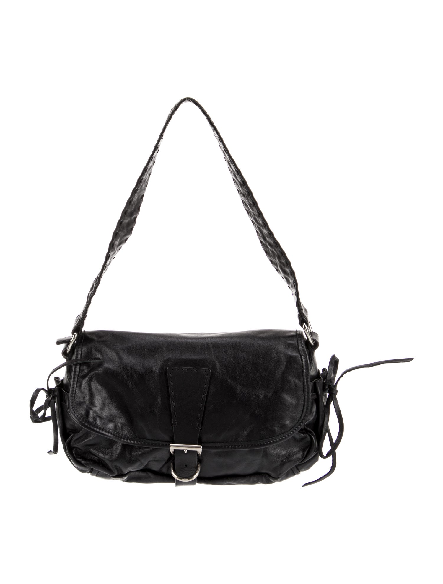 Prada Soft Calf Leather Shoulder Bag