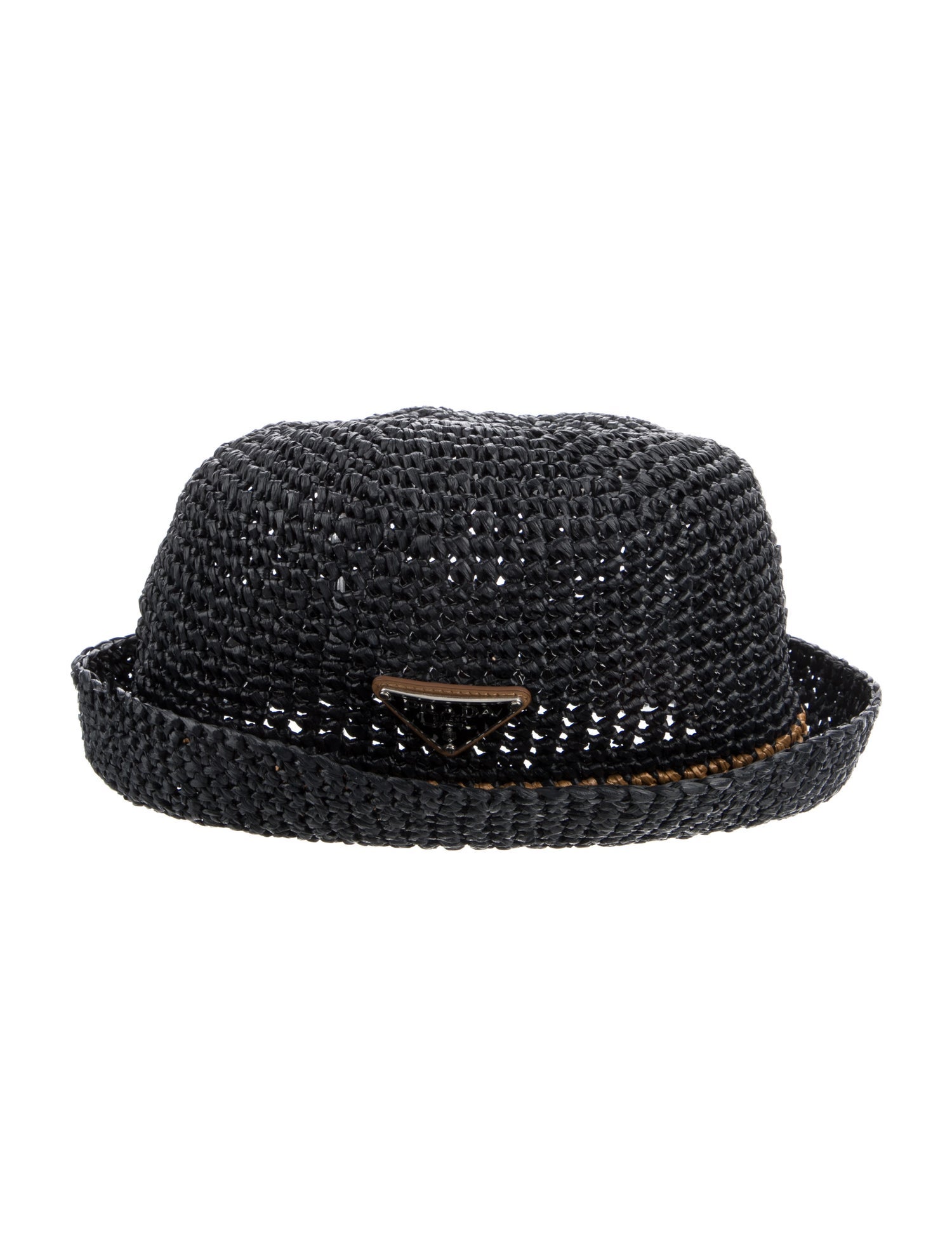 Prada Straw Fedora Hat