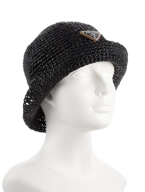 Prada Straw Fedora Hat