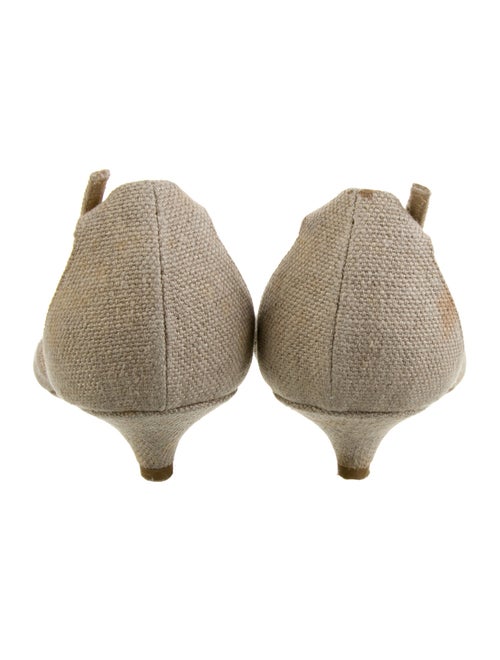 Prada Canvas Crystal Embellishments Sandals