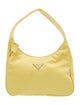Prada Enameled Metal Triangle Hobo
