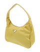 Prada Enameled Metal Triangle Hobo