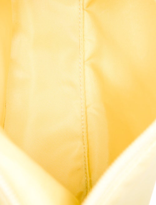 Prada Enameled Metal Triangle Hobo