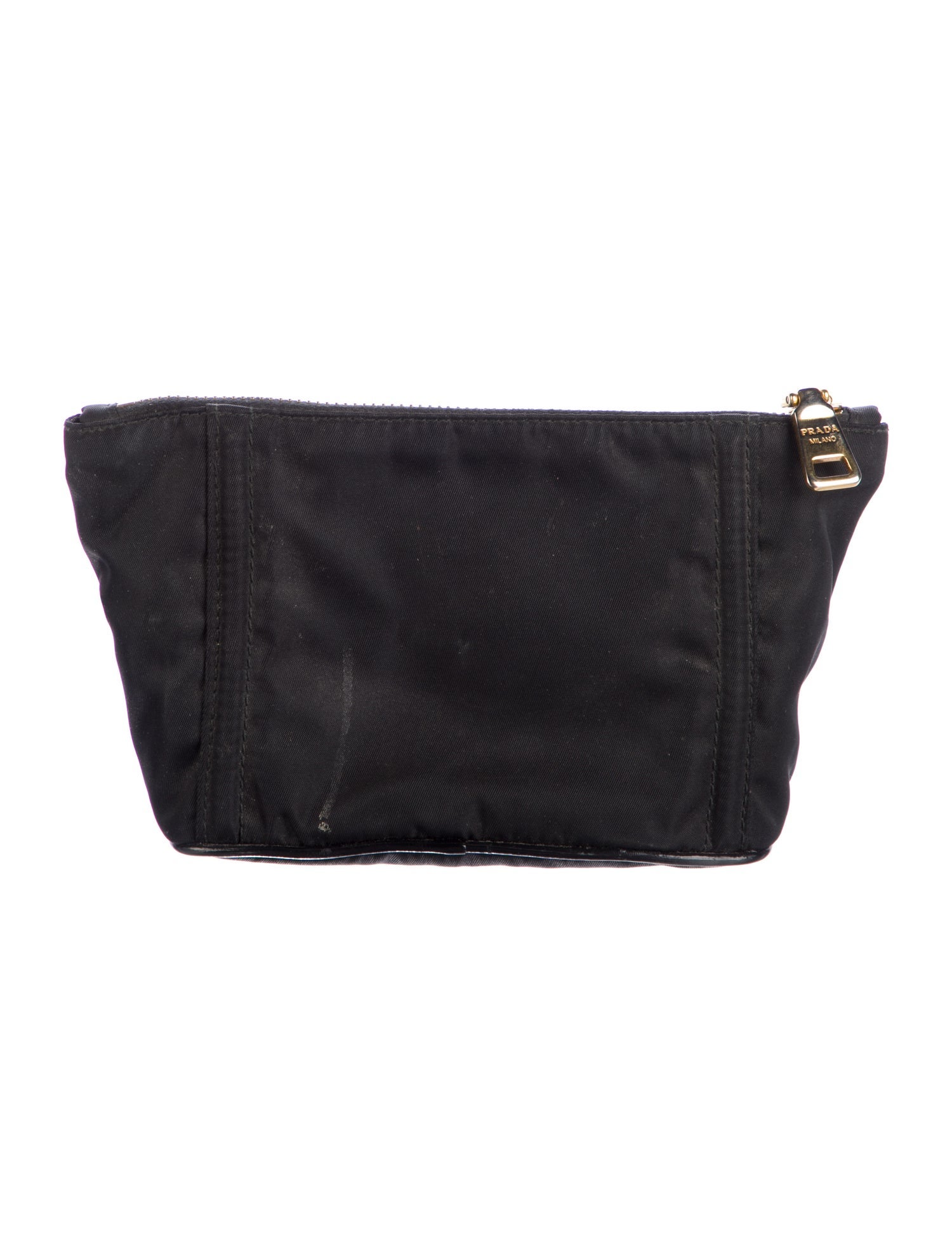 Prada Tessuto Spazzolato Bow Cosmetic Pouch