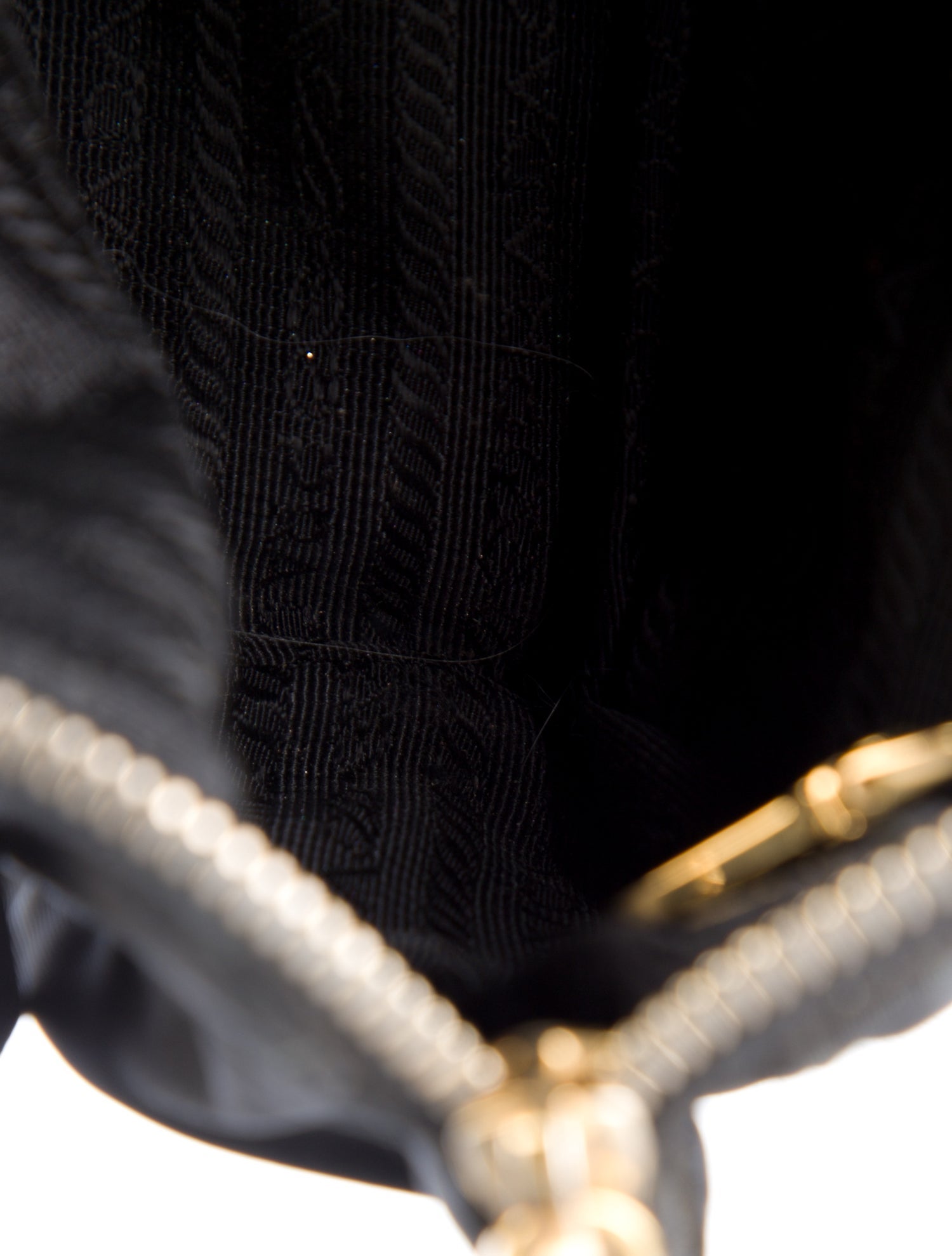 Prada Tessuto Spazzolato Bow Cosmetic Pouch