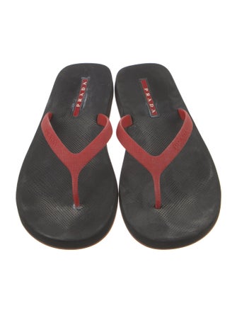 Prada Sport Rubber Flip Flops