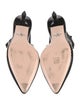 Prada Vara Bow Accent Patent Leather Slingback Pumps