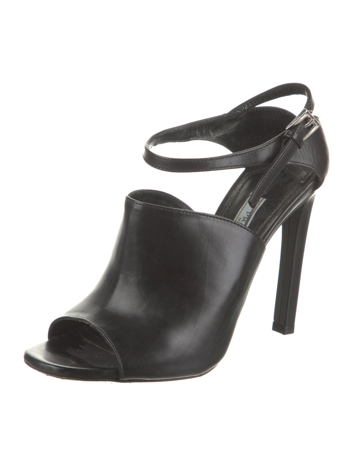 Prada Leather Slingback Sandals