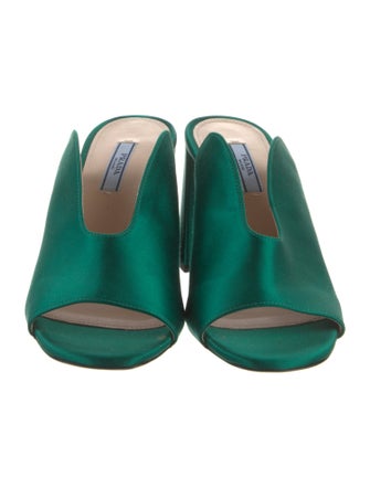 Prada Satin Slides