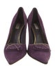 Prada Suede Bow Accents Pumps