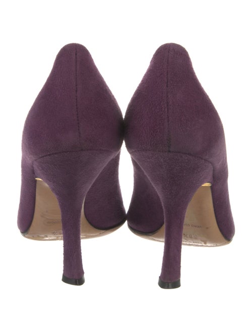 Prada Suede Bow Accents Pumps