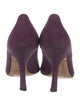 Prada Suede Bow Accents Pumps