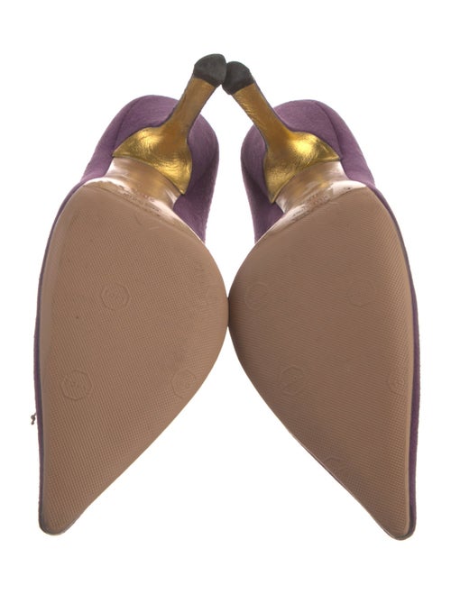 Prada Suede Bow Accents Pumps