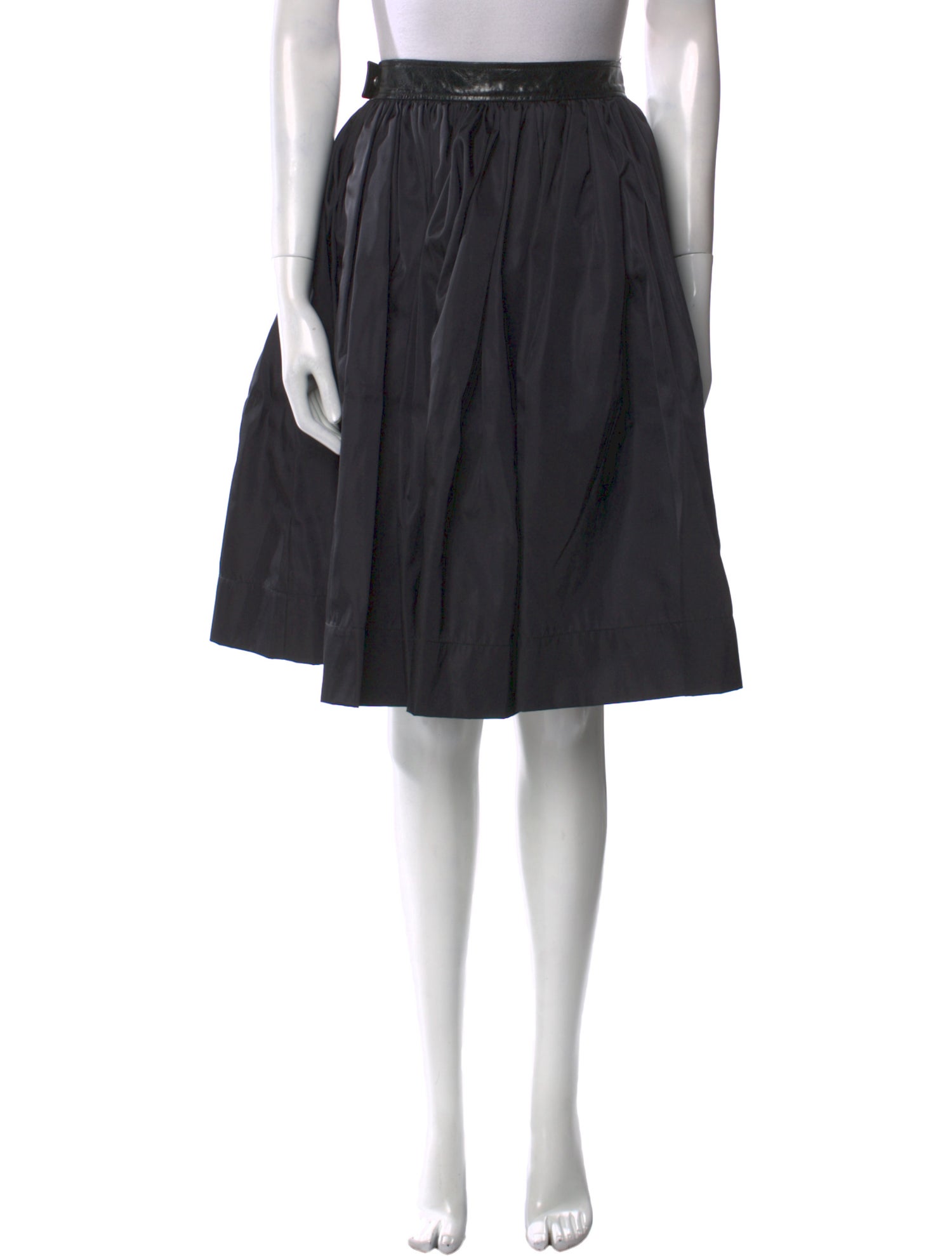 【関税込み】PRADA Skirts Mid-length skirt Prada Black size 44 IT in Synthetic - 43166963
