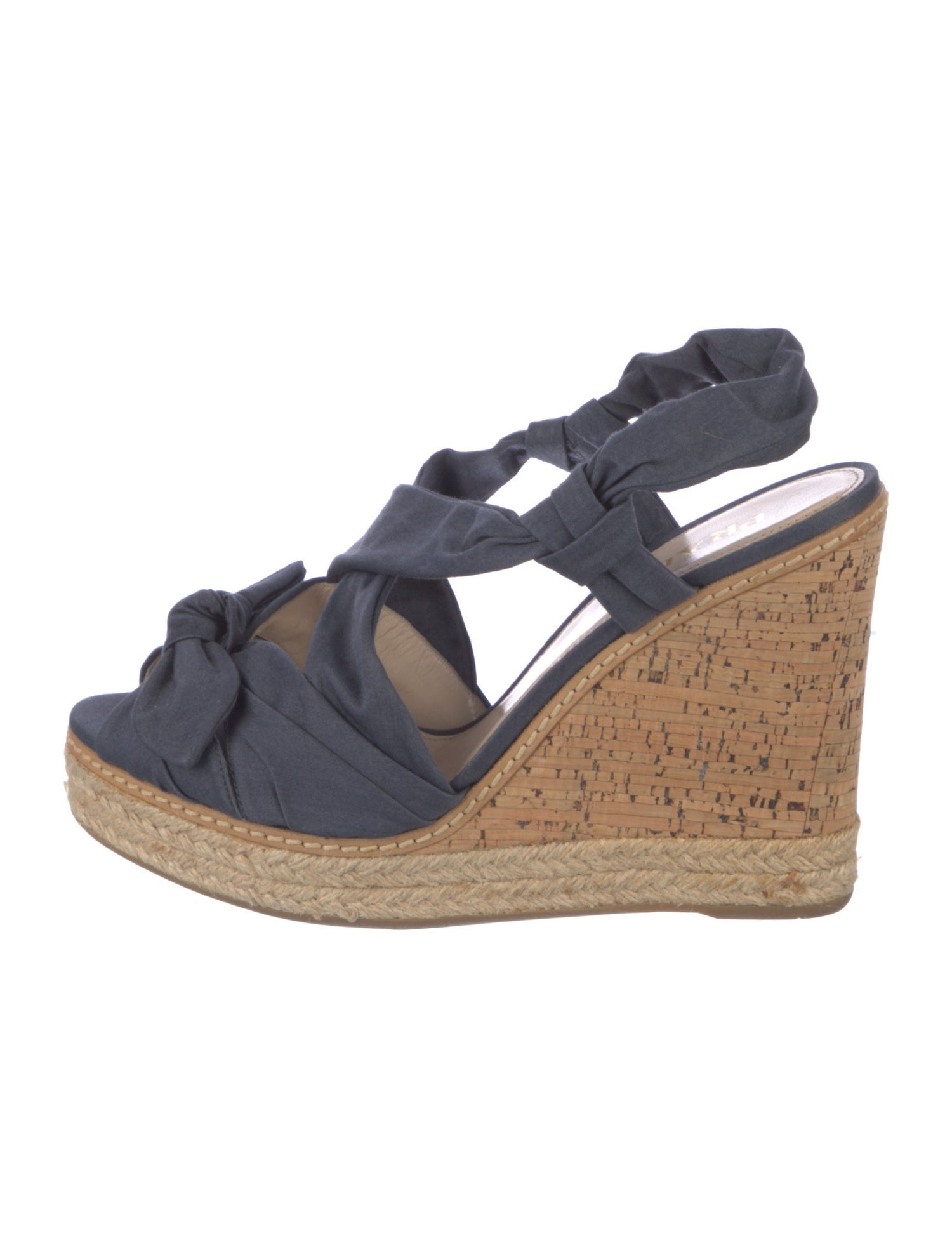 Prada Bow Accents Espadrilles