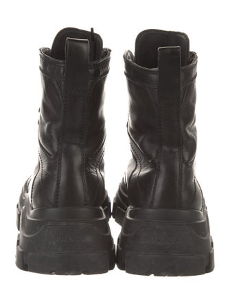 Prada Leather Combat Boots