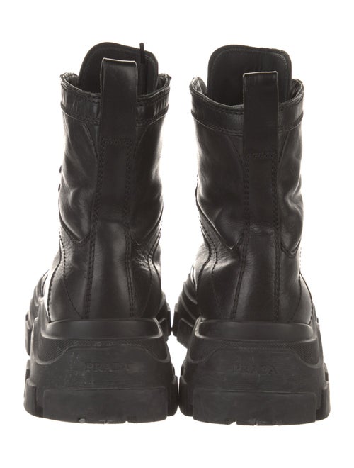 Prada Leather Combat Boots
