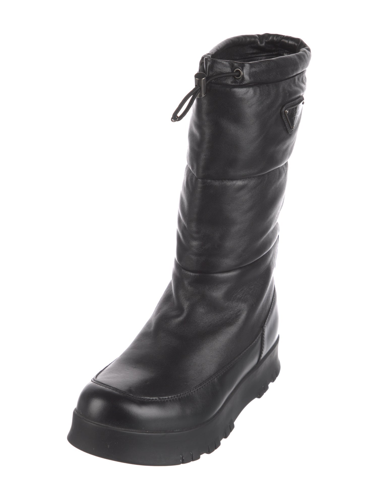 Prada Leather Rain Boots