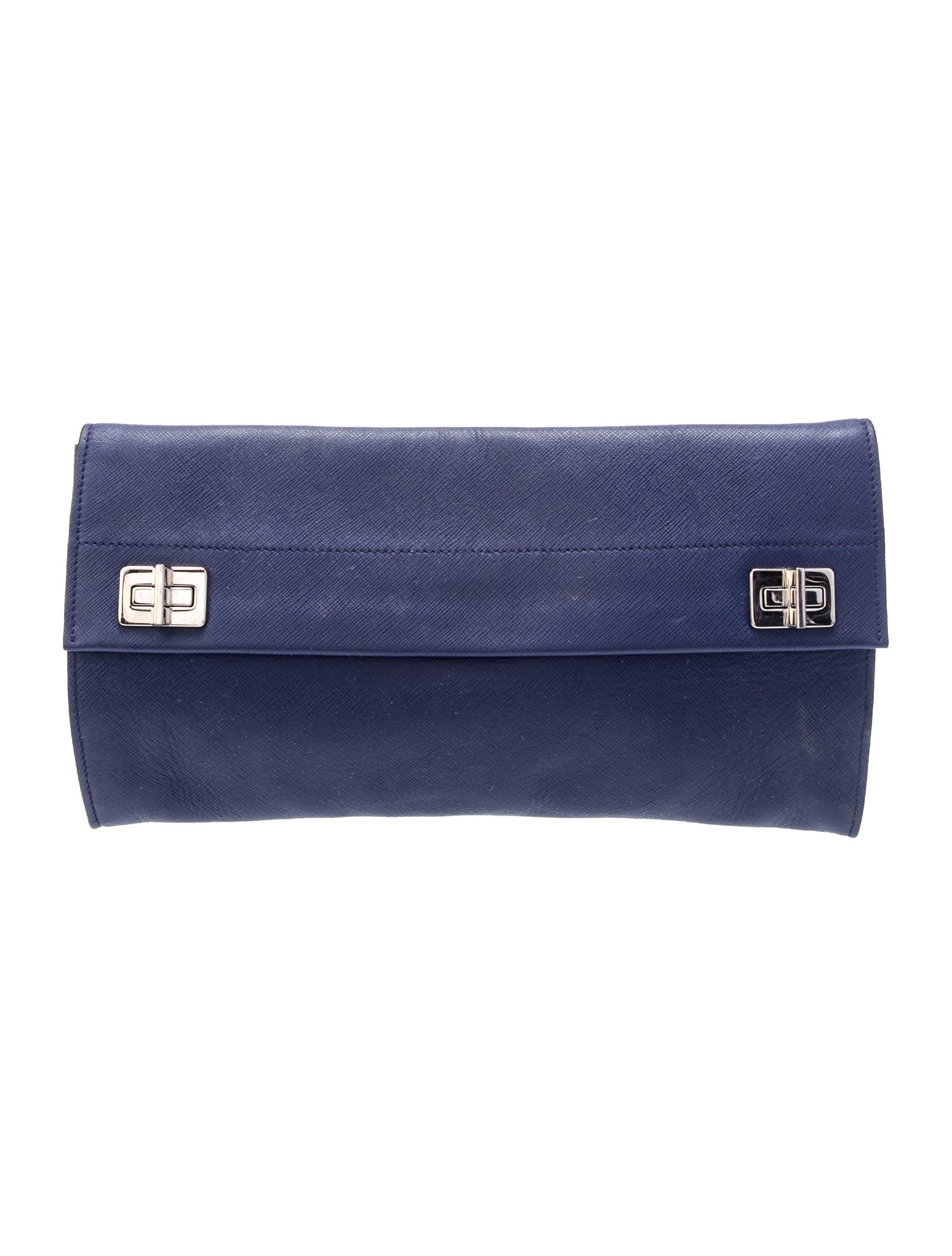 Prada Saffiano Cuir Leather Clutch