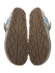 Prada Leather Patterned Flip Flops