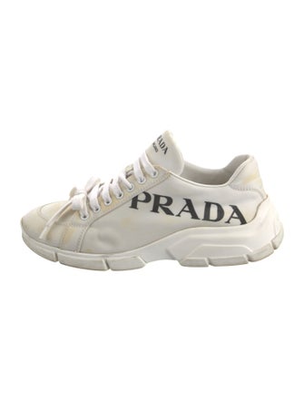 Prada Nylon Colorblock Pattern Sneakers