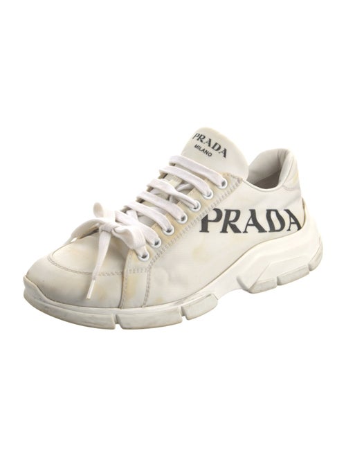 Prada Nylon Colorblock Pattern Sneakers