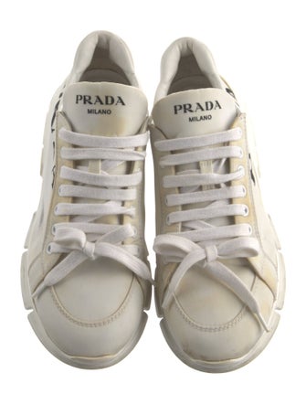 Prada Nylon Colorblock Pattern Sneakers