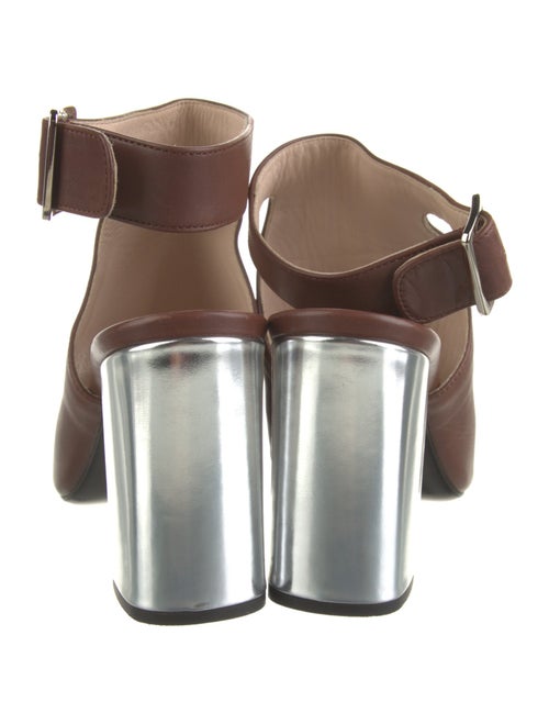 Prada Leather Slingback Sandals