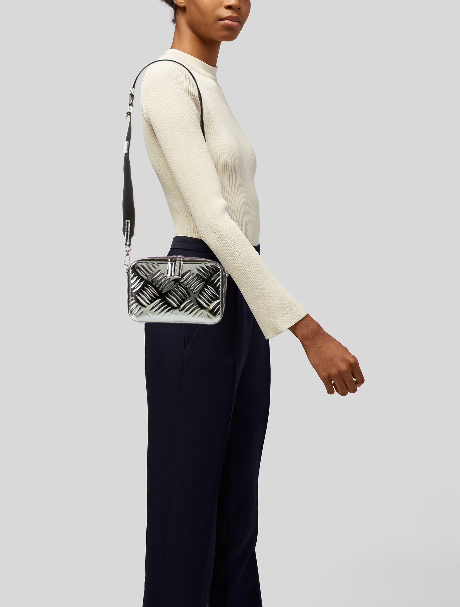 Prada Spazzolato Leather Brique Small