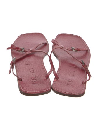 Prada Leather Slides