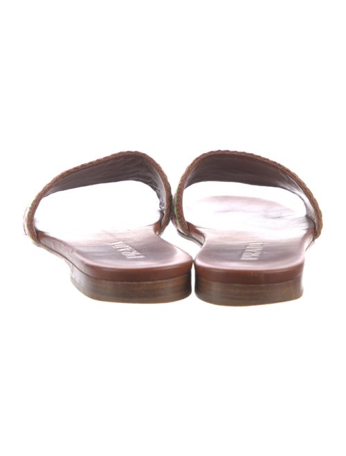 Prada Leather Printed Slides