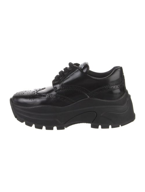 Prada Signature Logo Patent Leather Chunky Sneakers