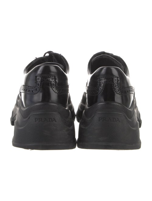 Prada Signature Logo Patent Leather Chunky Sneakers