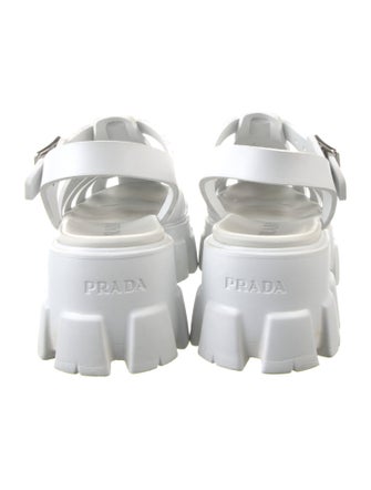 Prada Leather Cutout Accent Slingback Pumps