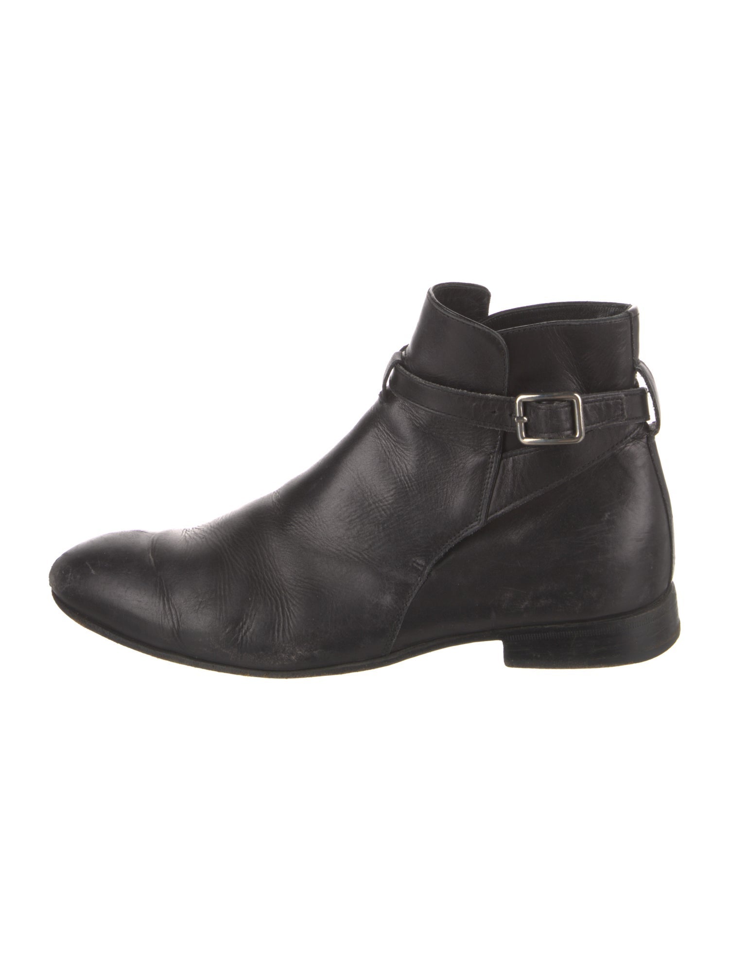 Prada Leather Moto Boots