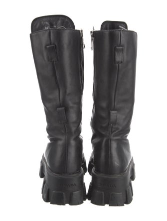 Prada Leather Combat Boots
