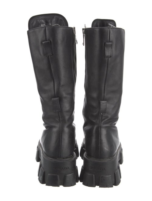 Prada Leather Combat Boots
