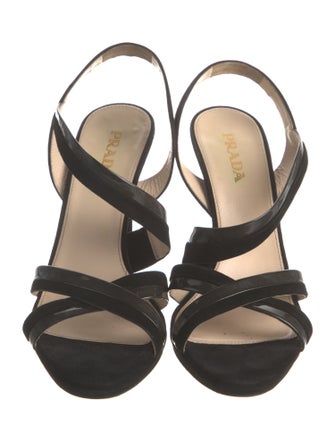 Prada Suede Slingback Sandals