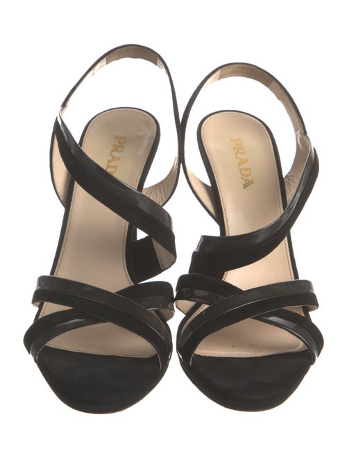 Prada Suede Slingback Sandals