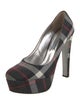 Prada Plaid Print Pumps