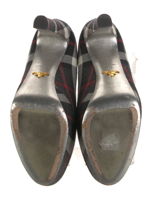 Prada Plaid Print Pumps
