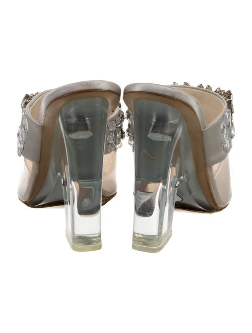 Prada PVC Crystal Embellishments Slides