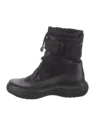 Prada Sport Leather Combat Boots