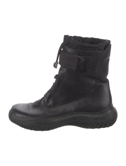 Prada Sport Leather Combat Boots