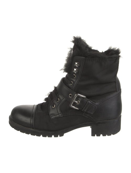 Prada Leather Combat Boots